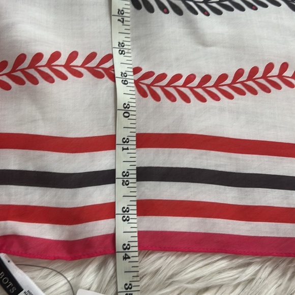 Talbots Womens 100% Modal Square Scarf Dancing Petals Square Scarf NWT - Picture 11 of 12